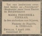 Cieraad Maria Frederika 1873-1928 (Prov O en Z Crt-10-04-1928).jpg